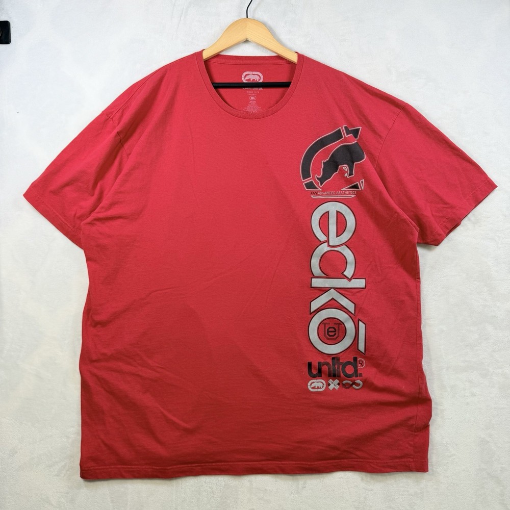 ECKO UNLTD MENS T SHIRT Tee Red Black Rhino Short Sleeve 3XL