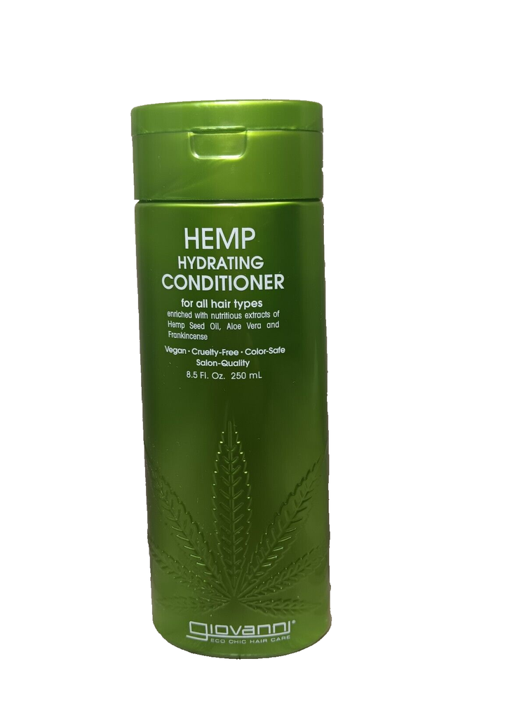 Giovanni Conditioner Hemp Hydrating - 8.5 Oz  250mL Vegan Same Day Shipping