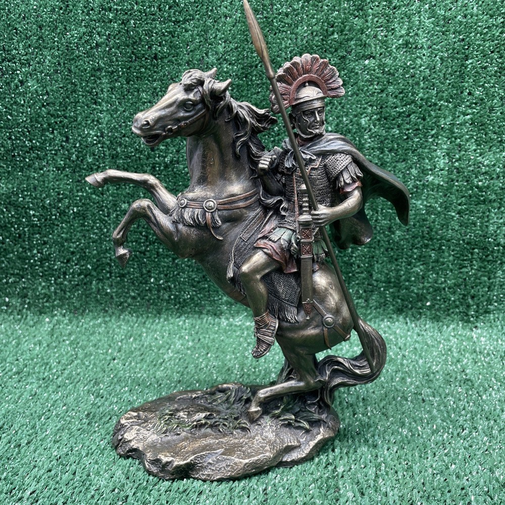 Alexander The Great Bronze Horse Statue Greek King Sculpture 10 Inch