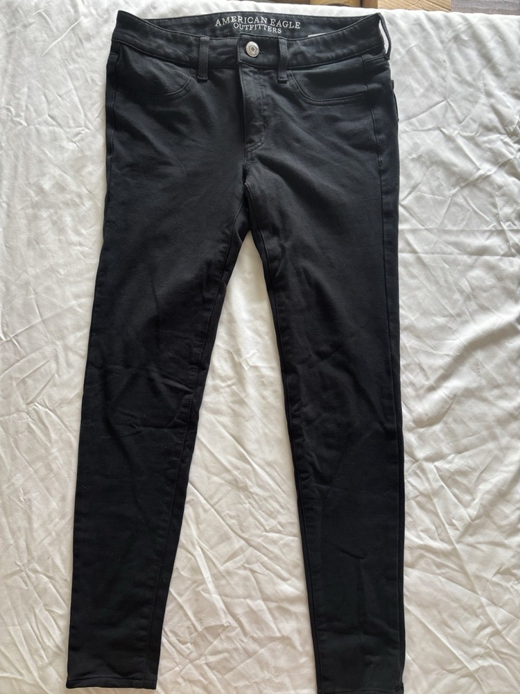 American Eagle Outfitters AEO Knit Black Jegging Leggings Women’s Size 6 Regular