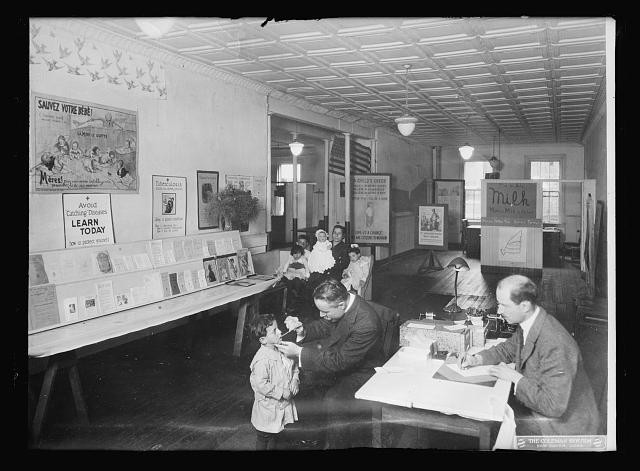 Photo:1910s Health Exhibit Medical Exam Children Clinic Booth