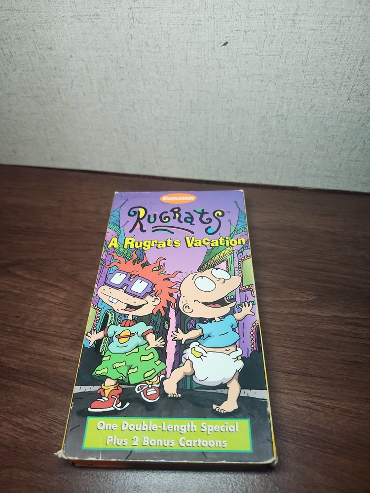 Rugrats  A Rugrats Vacation VHS 1997 Nickelodeon Orange Tape Classic Cartoon