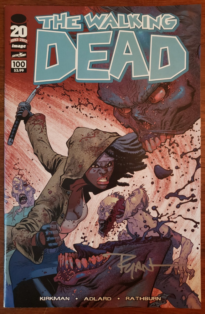 Ryan Ottley Signed Walking Dead #100 Variant Cover Image Comics NM
