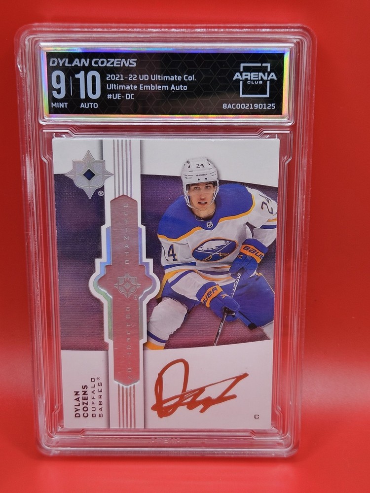 2021-22 Upper Deck Ultimate Dylan Cozens UE-DC Autograph Hockey Card