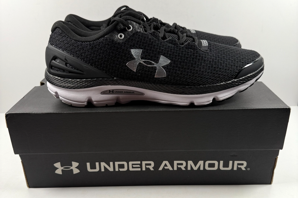 Under Armour Charged Gemini 2020 NM Shoes Mens 13 Black White 3026501-001