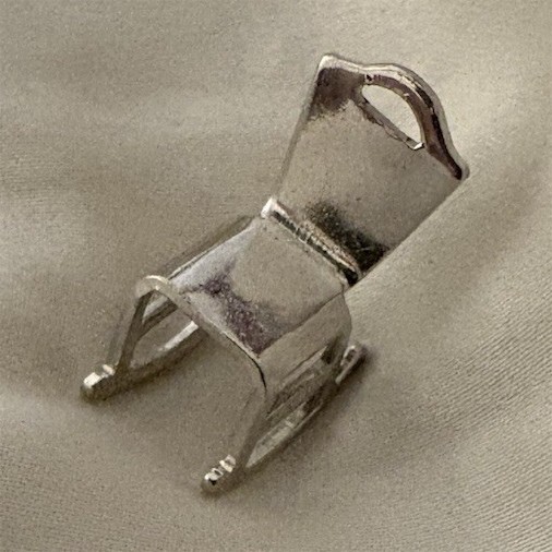 Sterling Silver 925 Rocking Chair Furniture Bracelet Charm Necklace Pendant