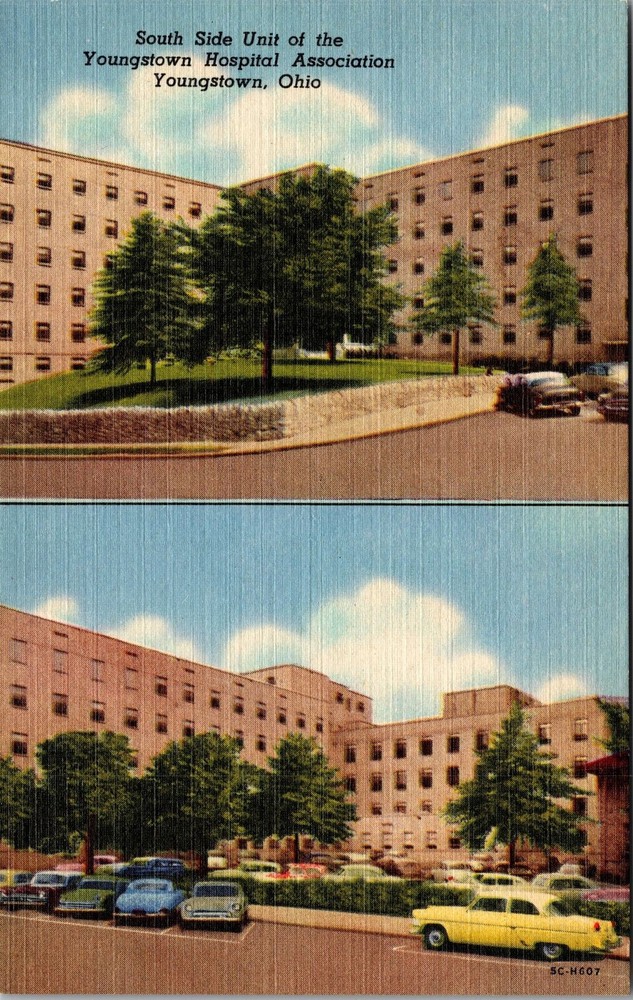 Youngstown OH-Ohio, Youngstown Hospital, Vintage Postcard