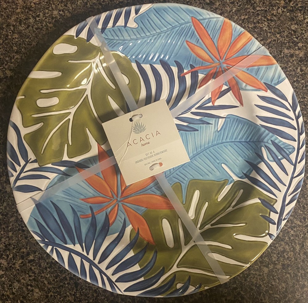 Acacia Home Melamine Dinner Plates 11