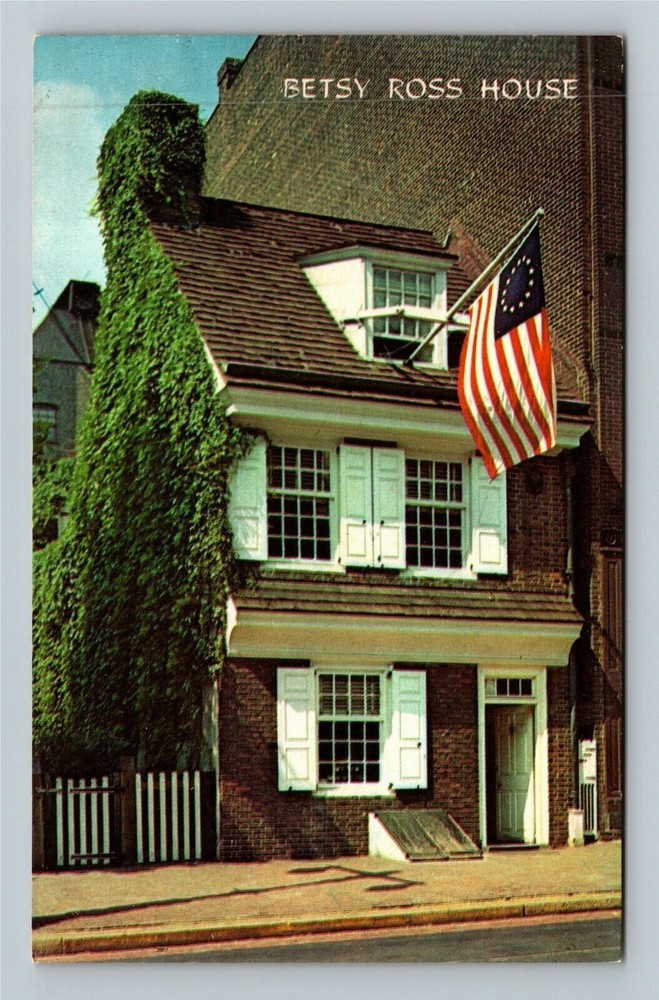 Philadelphia PA-Pennsylvania, Betsy Ross House, Vintage Postcard