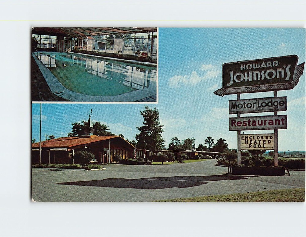 Postcard Howard Johnson's Motor Lodge Rocky Mount North Carolina USA