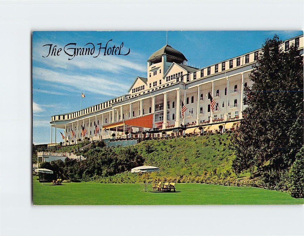Postcard The Grand Hotel Mackinac Island Michigan USA North America