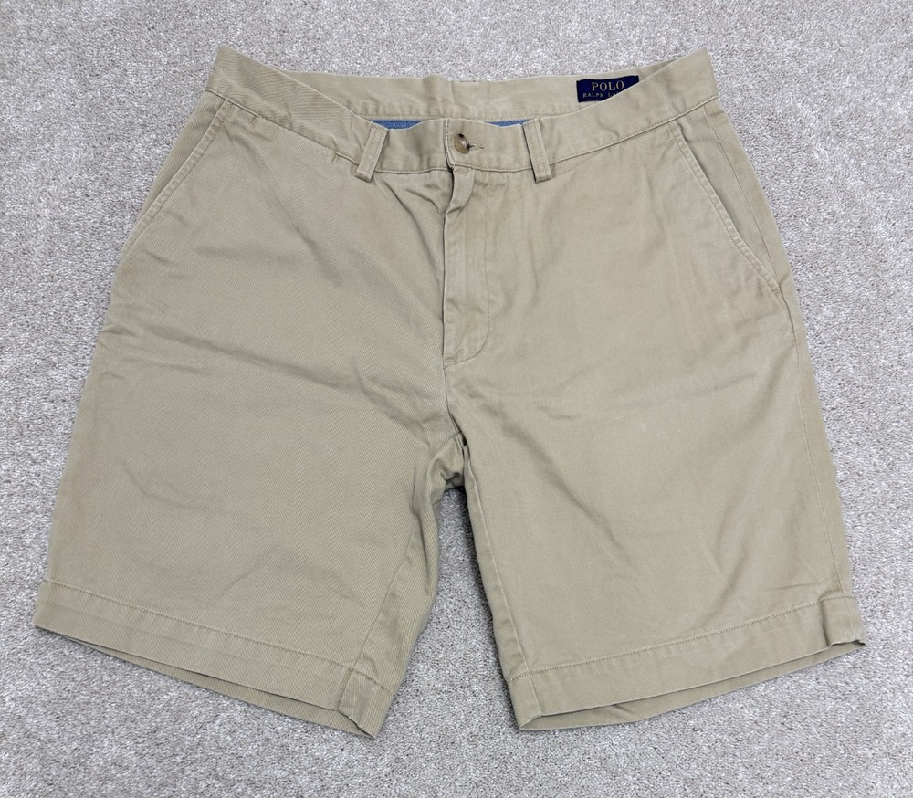 Polo Ralph Lauren Classic Fit Chino Shorts Men's 33 Tan Khaki 9