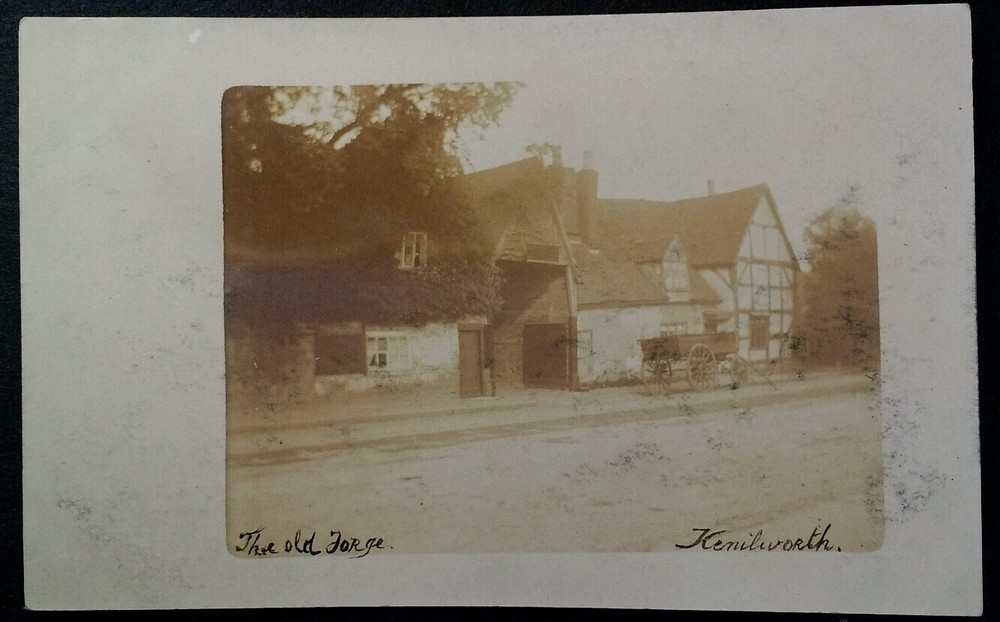 RPPC Kenilworth UK Postcard Early 1900s Rare VHTF Old Forge Warw England Betelle