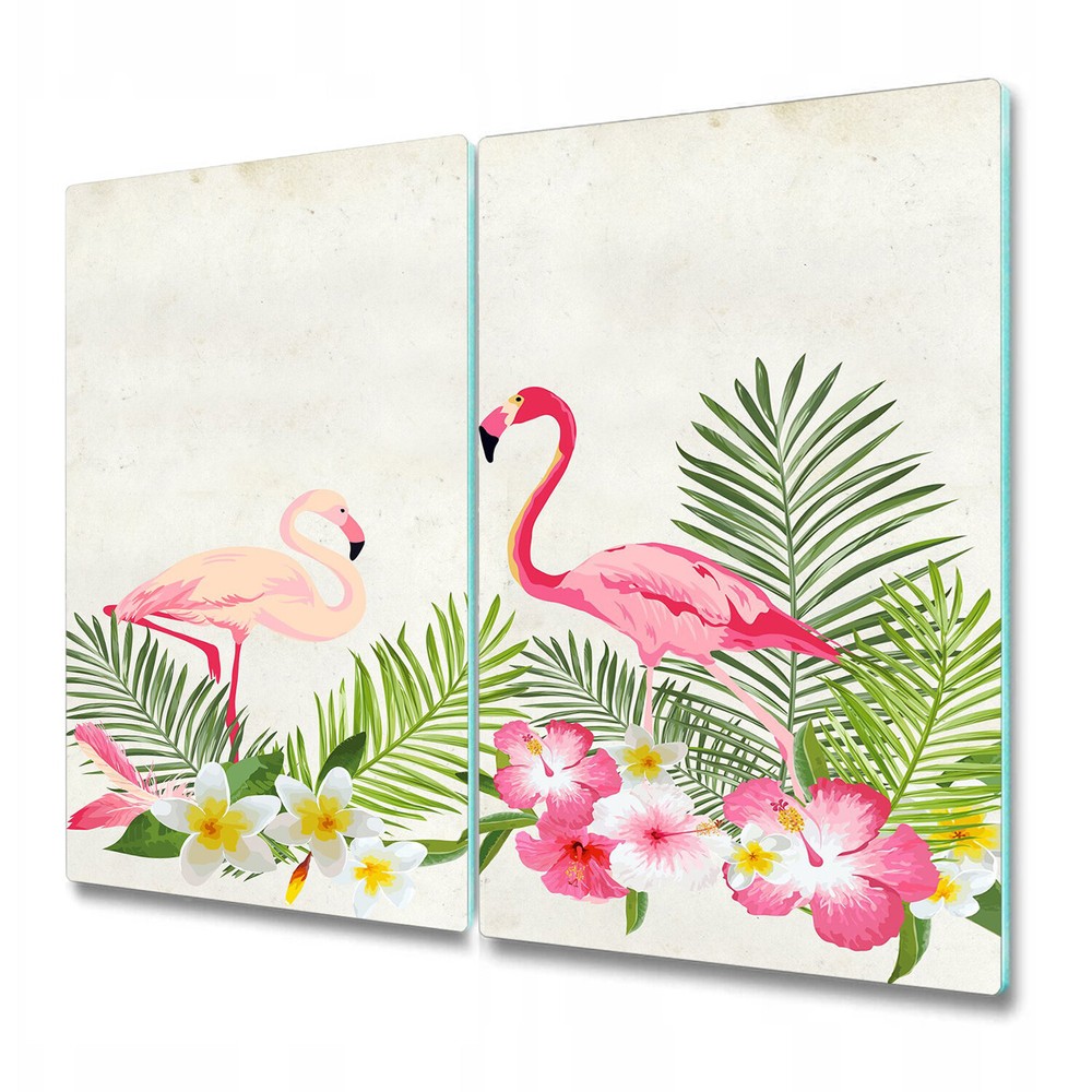 Glass Induction Ceramic Hob Cover Vintage Field Flowers Floral Watercolour