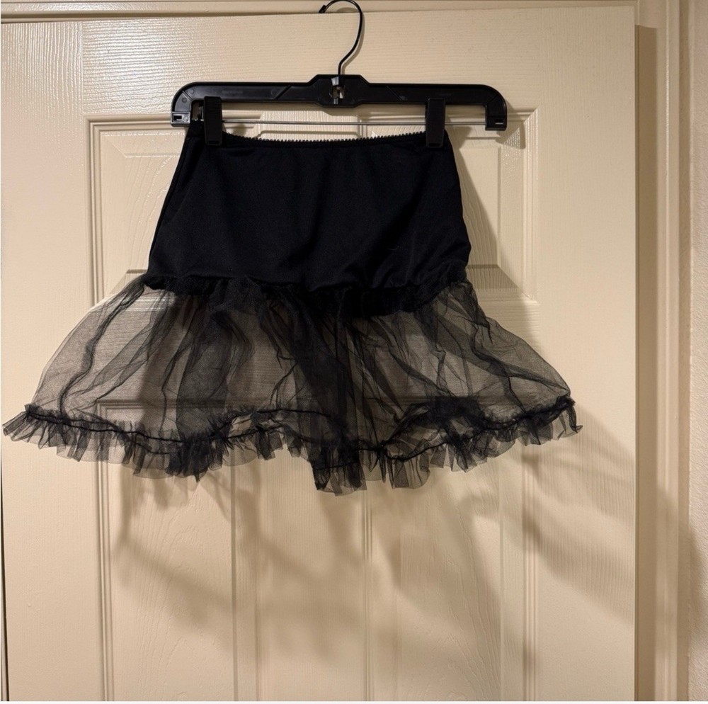 Bebe Halter Black Tulle Top Size 2