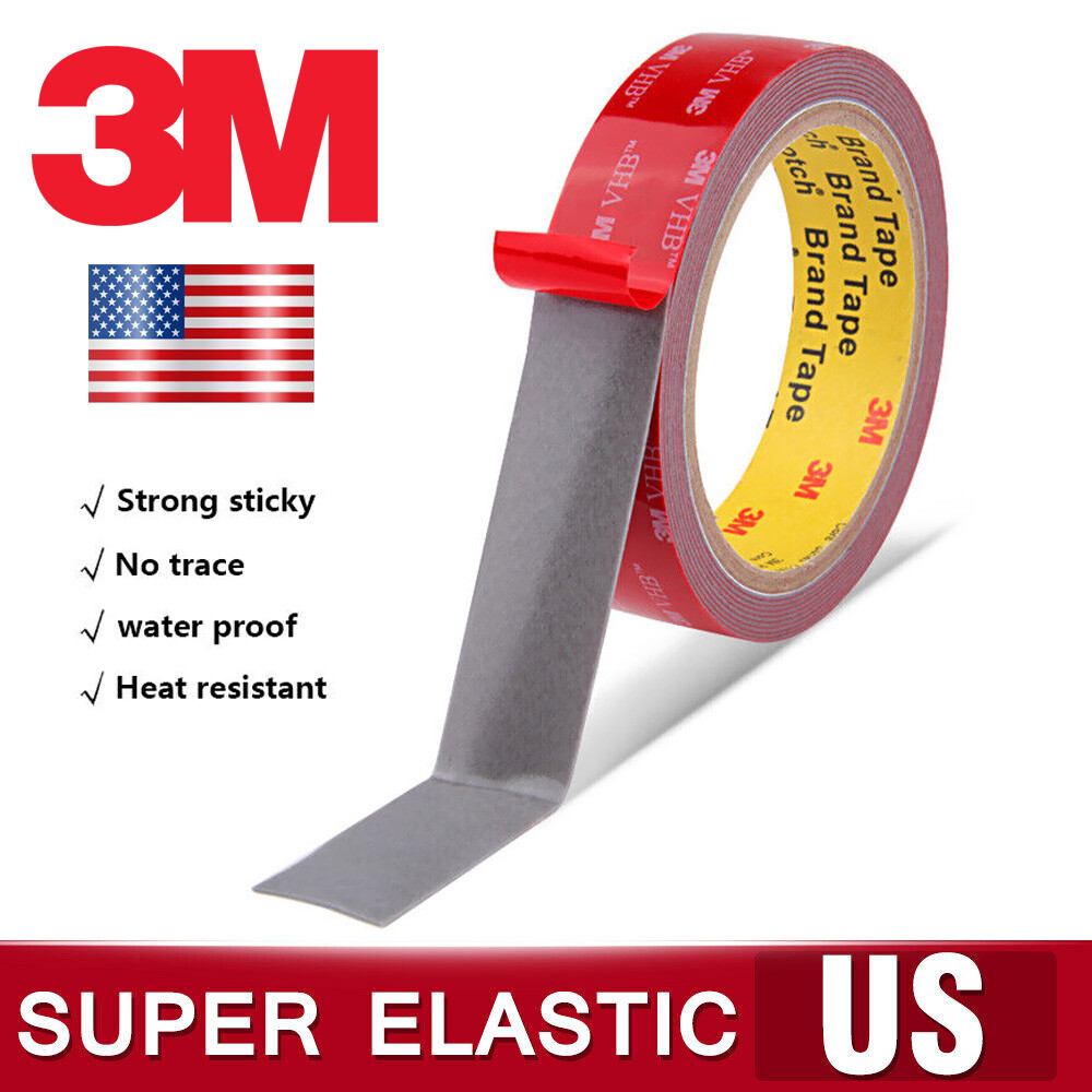 3M Strong Permanent Double Sided Super Sticky Versatile Roll Tape For Vehicle