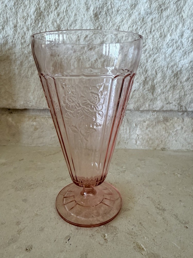Hocking Glass Co. Mayfair Open Rose Pink 6-1/2