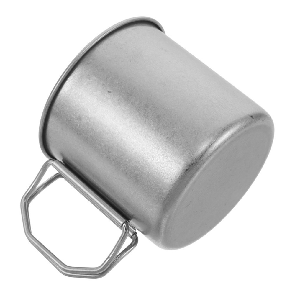 Backpacking Coffee Cup Camping Foldable Stainless Steel Water Mug