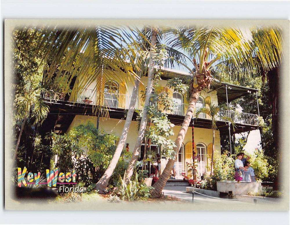 Postcard Ernest Hemingway House Key West Florida USA