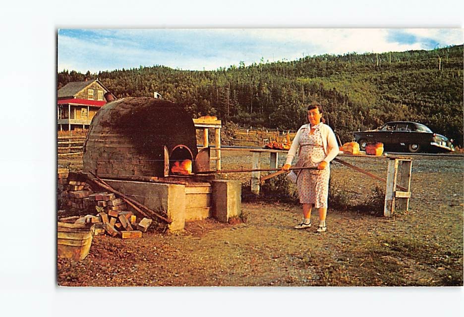 Postcard Gaspe Peninsula Quebec Canada Typical Outdoor Bread Oven