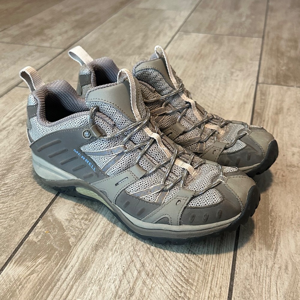 Merrell Siren Sport 2 Womens Hiking Shoes Gray Vibram Trail Sneakers Size 9