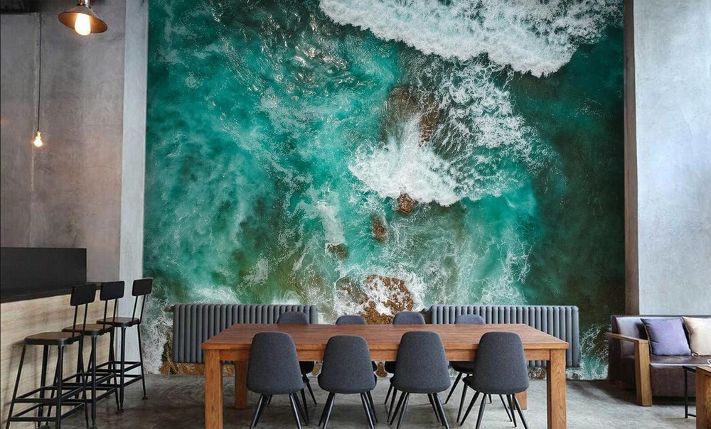 3D Sea Foam ZHUA8245 Wallpaper Wall Murals Removable Self-adhesive Ann