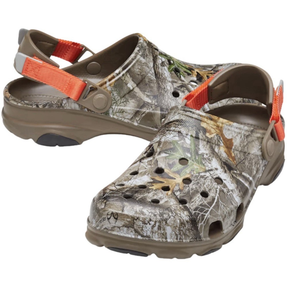 Crocs Classic All Terrain Realtree Edge Clog Walnut Camouflage Mens Size 11 NEW