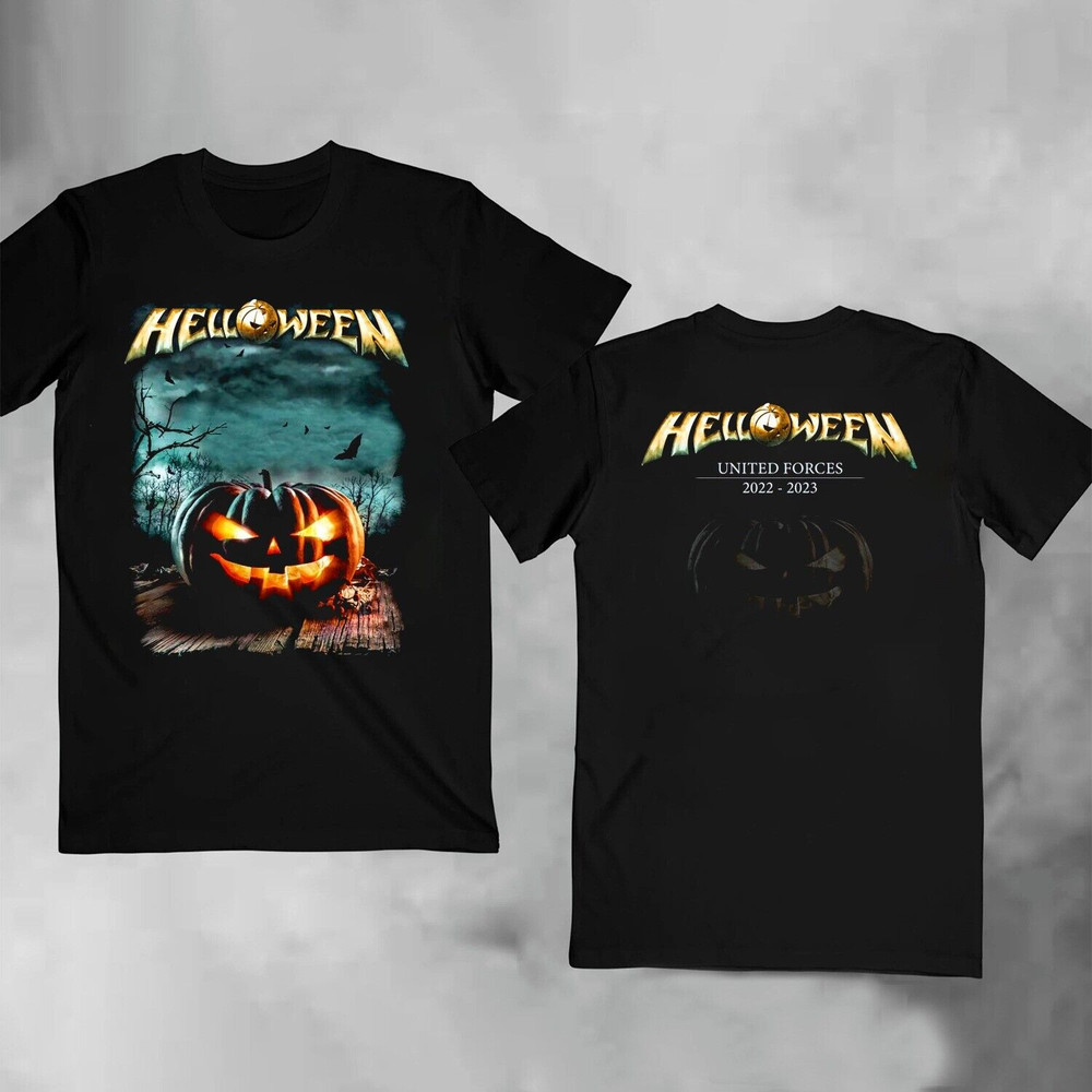 Helloween United Forces Tour 2023 Double Sided T-Shirt Gift For Fans