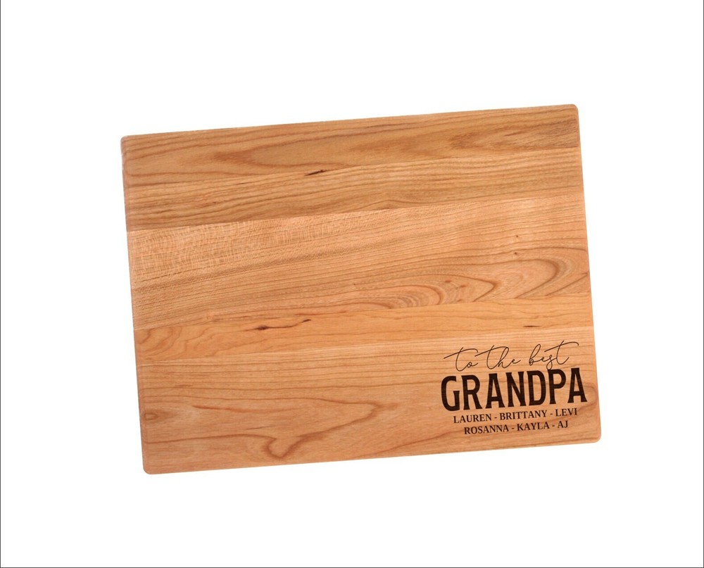 To The Best Grandpa Cutting Board | Father's Day Charcuterie Board | Custom