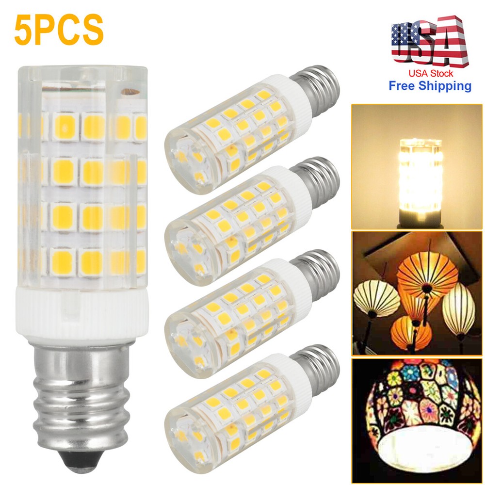 5X Warm/Cool White E12 LED Corn Bulb Light Candelabra Ceiling Fan Lamp Daylight※