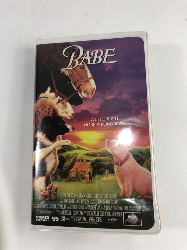 Babe (VHS Tape, 1996, Clamshell Clam Shell Case, Pig Movie) James Cromwell MCA