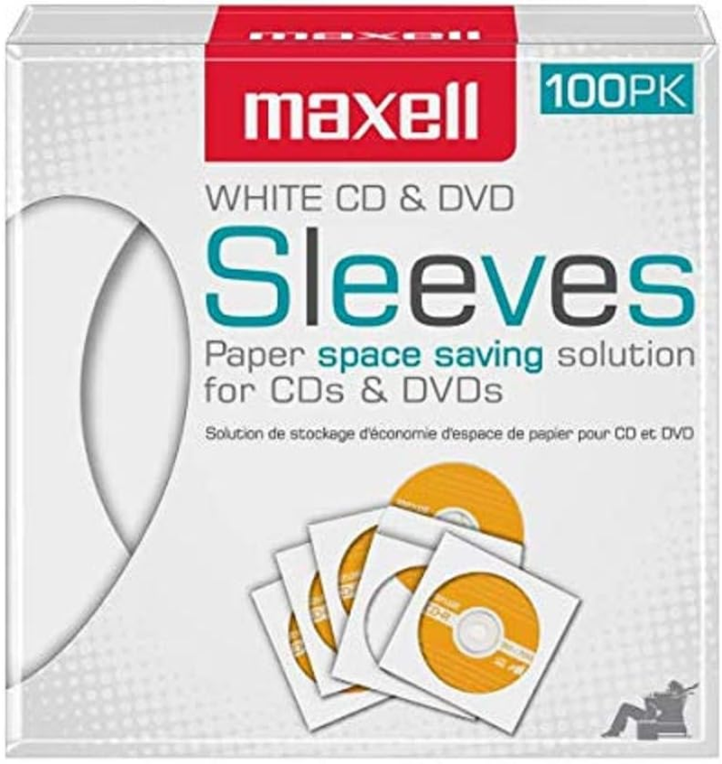 Clear CD/DVD Storage Sleeves for Organized Media Protection