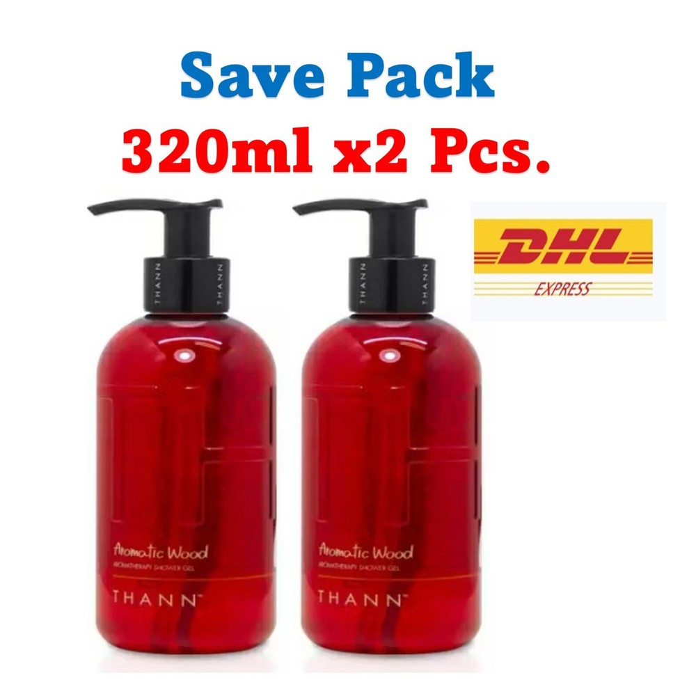2x THANN Aromatic Wood Aromatherapy Shower Gel Body Wash Joy Uplifting 320 ml