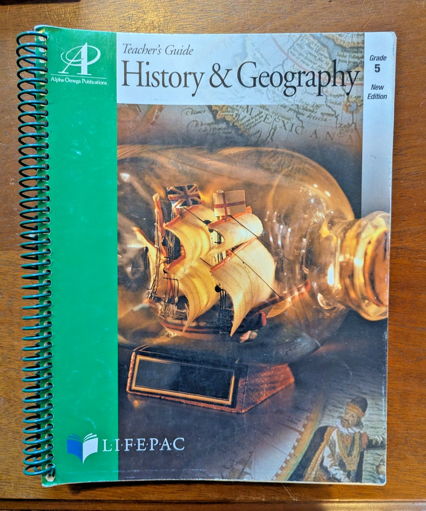 AlphaOmega Lifepac History and Geography Grade 5 New Edition Teacher's Guide