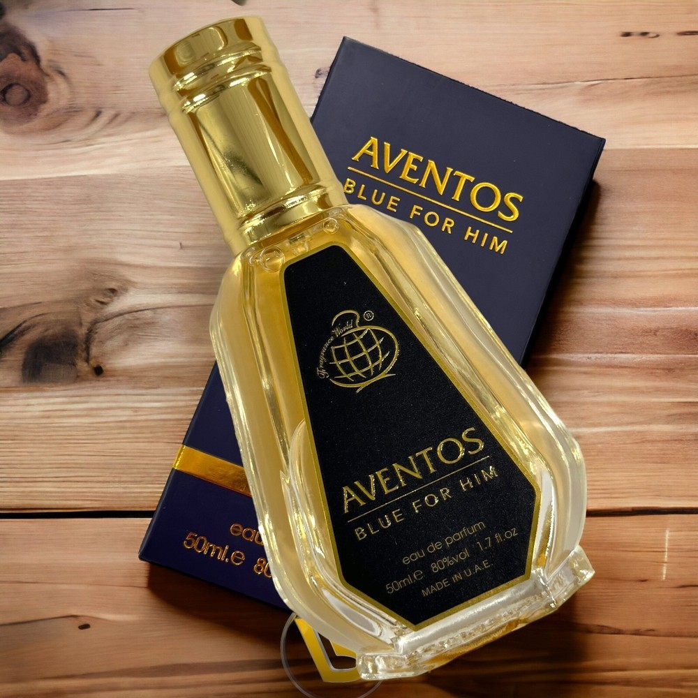 Aventos Blue for Him By Fragrance World EDP Eau De Parfum 50 ML - New Super Rich