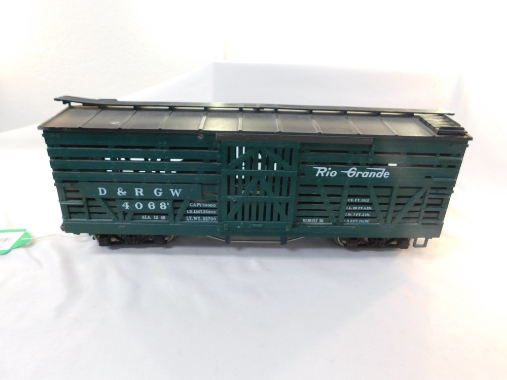 LGB 4068 G Scale Denver & Rio Grande Western Stock Cattle Car, ALA. 1249