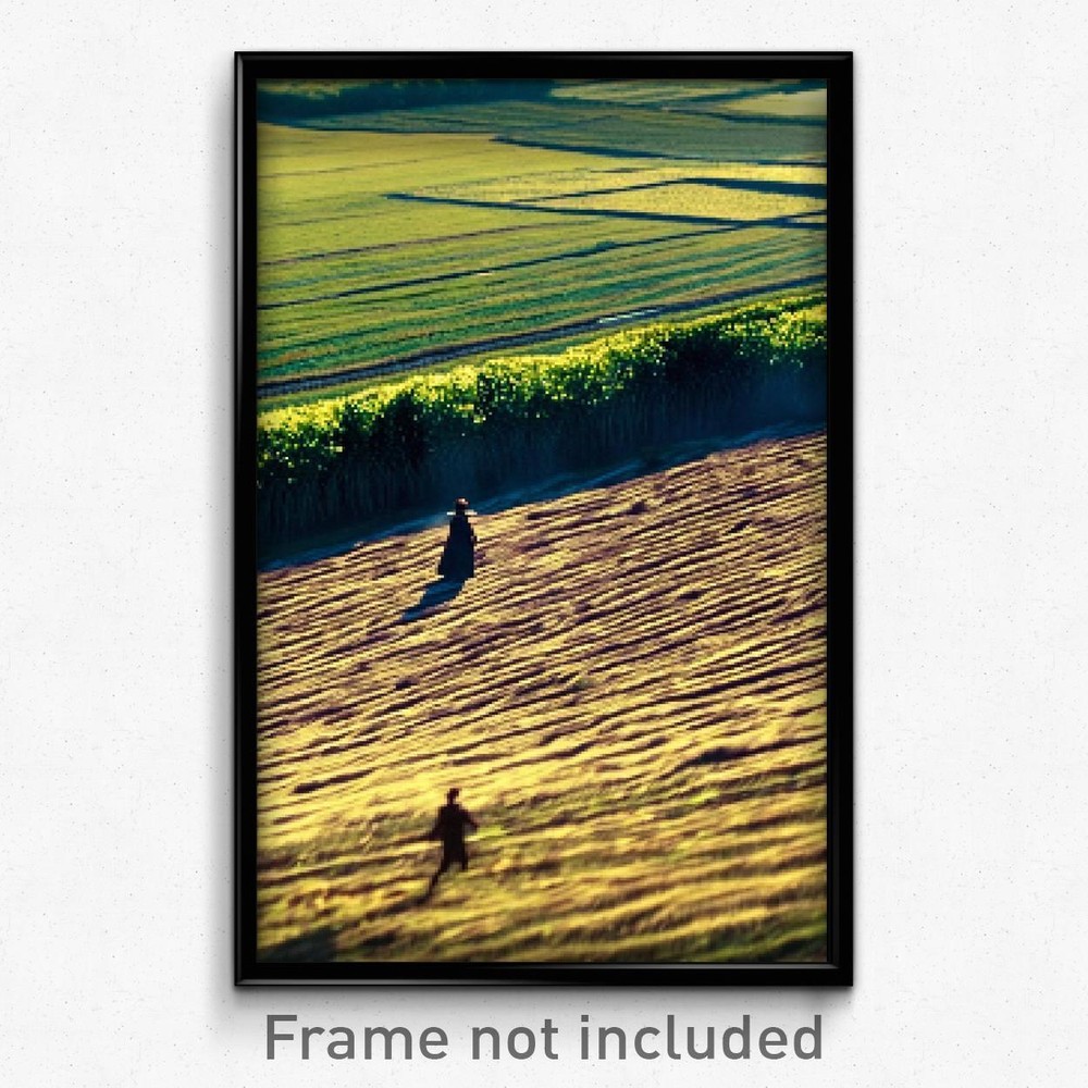 Pixel Art Poster - Uneven Fields (8 Bit Psychedelic Trippy Video Game Print)