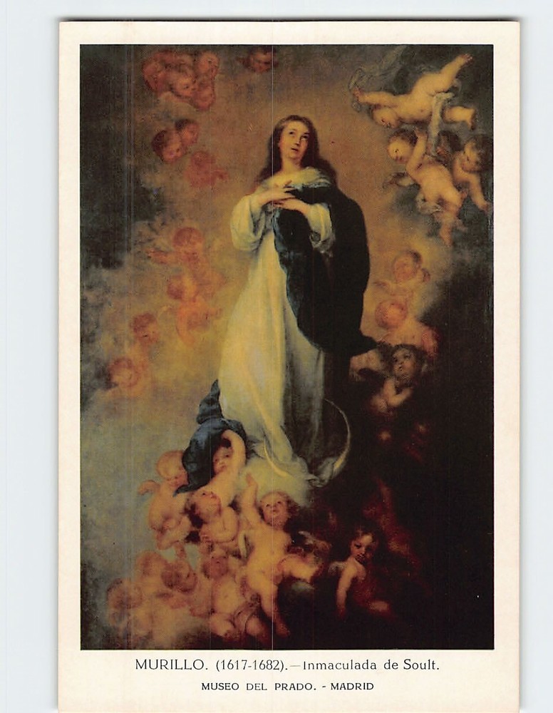 Postcard The Immaculate Conception  Los Venerables by Bartolomé Esteban Murillo
