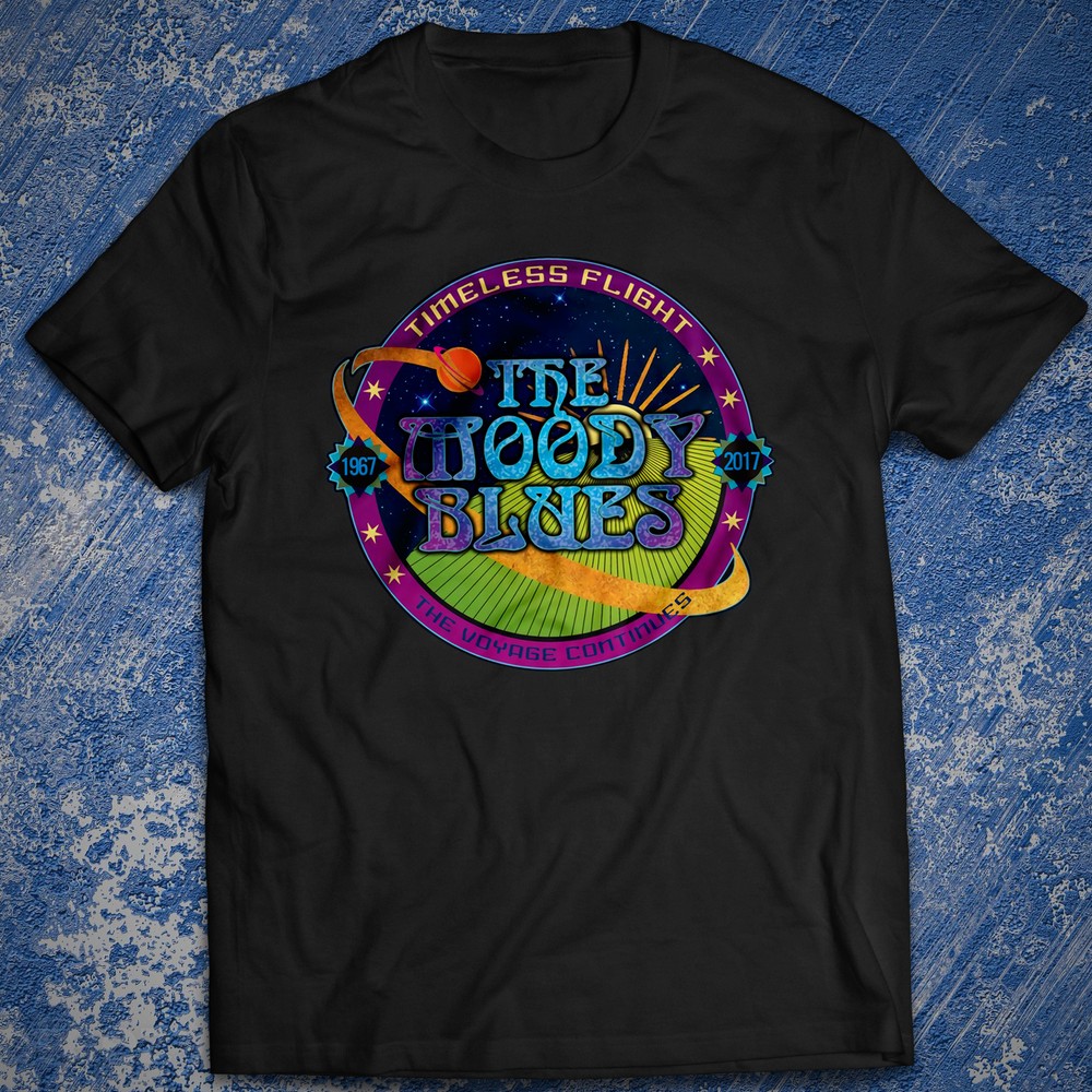 Rock Concert Music Cotton T-shirt Timeless Flight The Moody Blues Classic