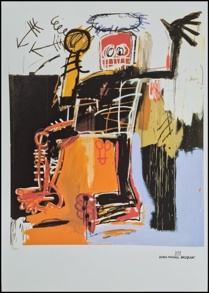 JEAN-MICHEL BASQUIAT * Untitled * 70 x 50 cm * Lithograph * Limited # 20/300
