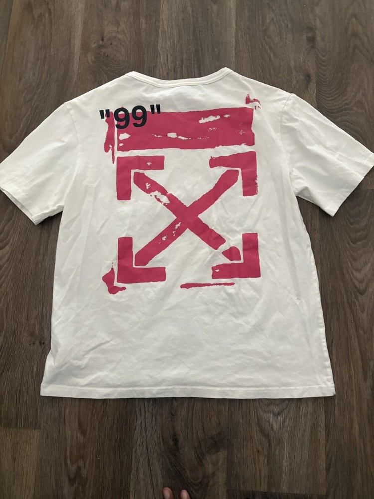 2013 Off-White Virgil Abloh Arrows White T-Shirt Men’s Size Large