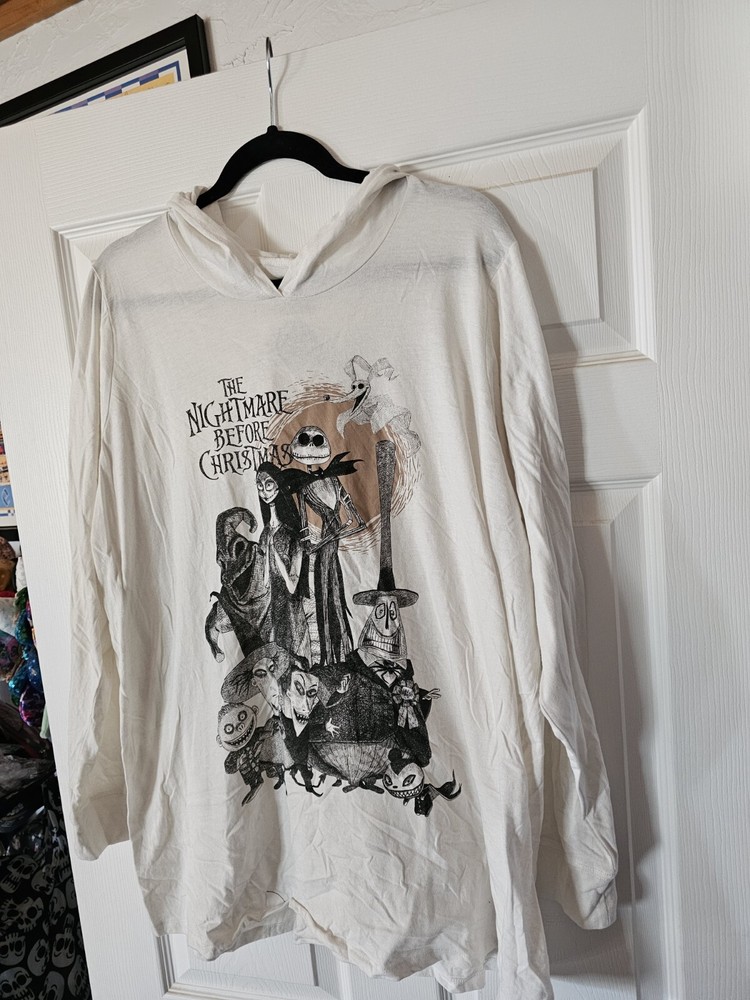 Torrid Disney NBC Nightmare Before Christmas Hoodie Shirt Jack Size 4 4x