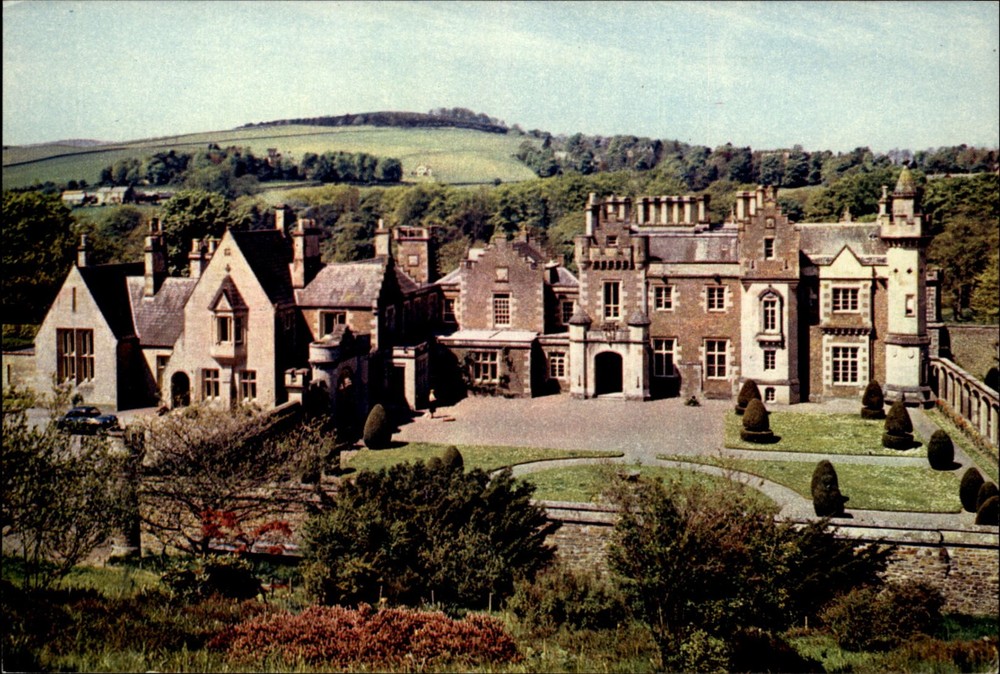 Abbotsford House Melrose Roxburghshire vintage postcard s691