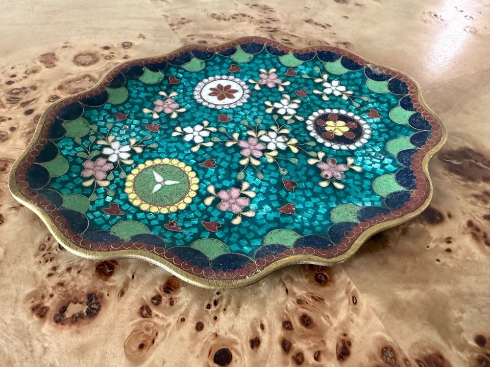 Vintage Cloisonne Trinket Tray