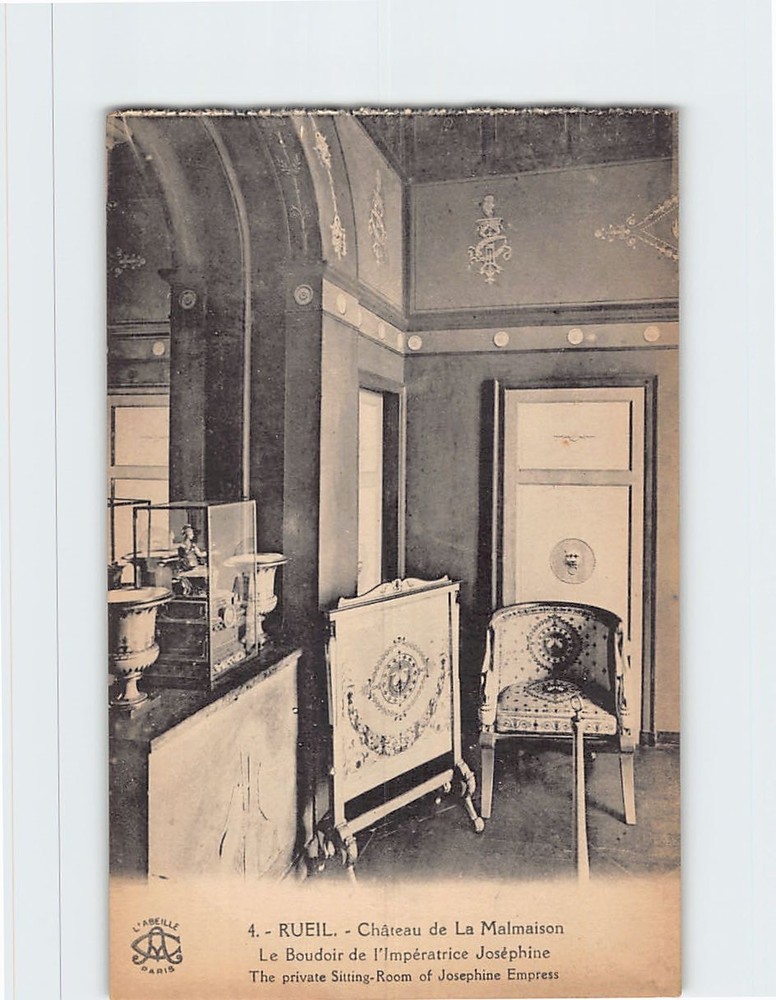 Postcard Private Sitting Room of Josephine Empress Château de Malmaison France