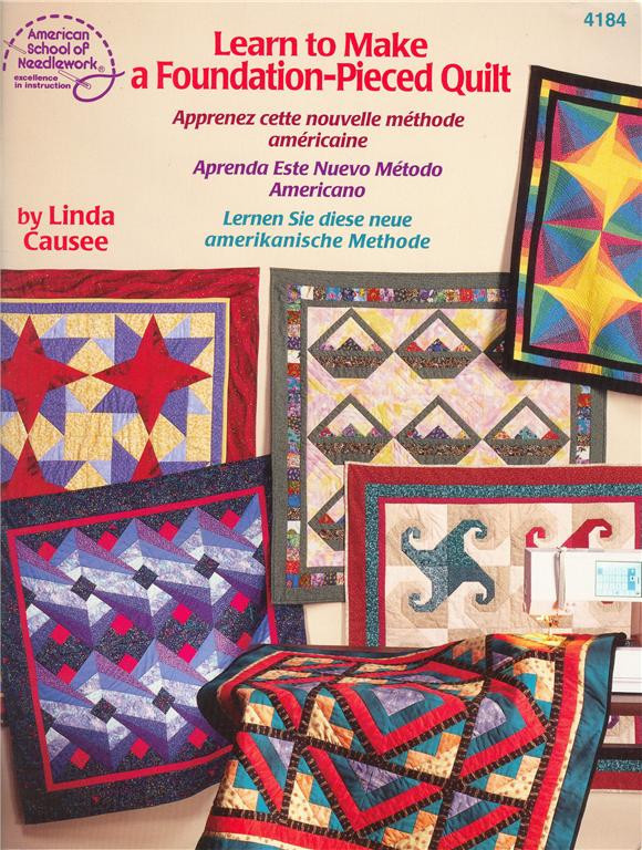 Learn to Make FOUNDATION PIECED Quilting Quilt Pattern Book ~ New