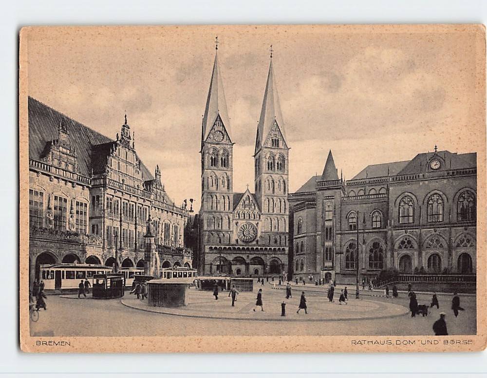 Postcard Bremen Marktplatz Bremen Germany