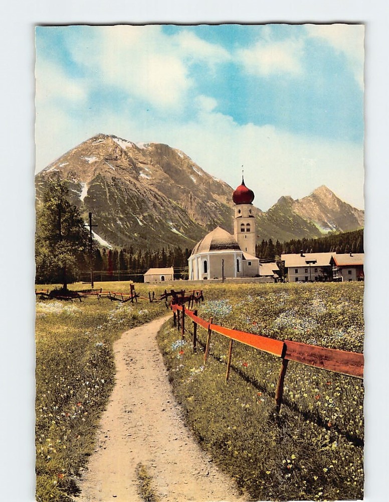 Postcard Magdalena Kirchtag Oberleutasch Tyrol Austria