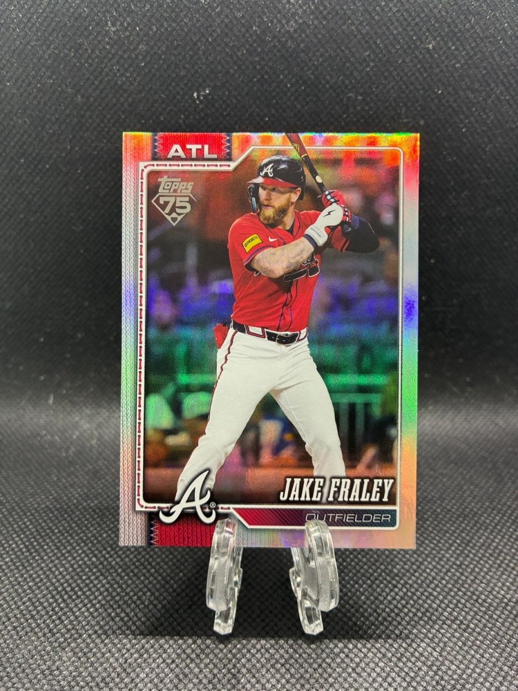 2026 Topps Series 1 Baseball Jake Fraley Rainbow Foil Atlanta Braves