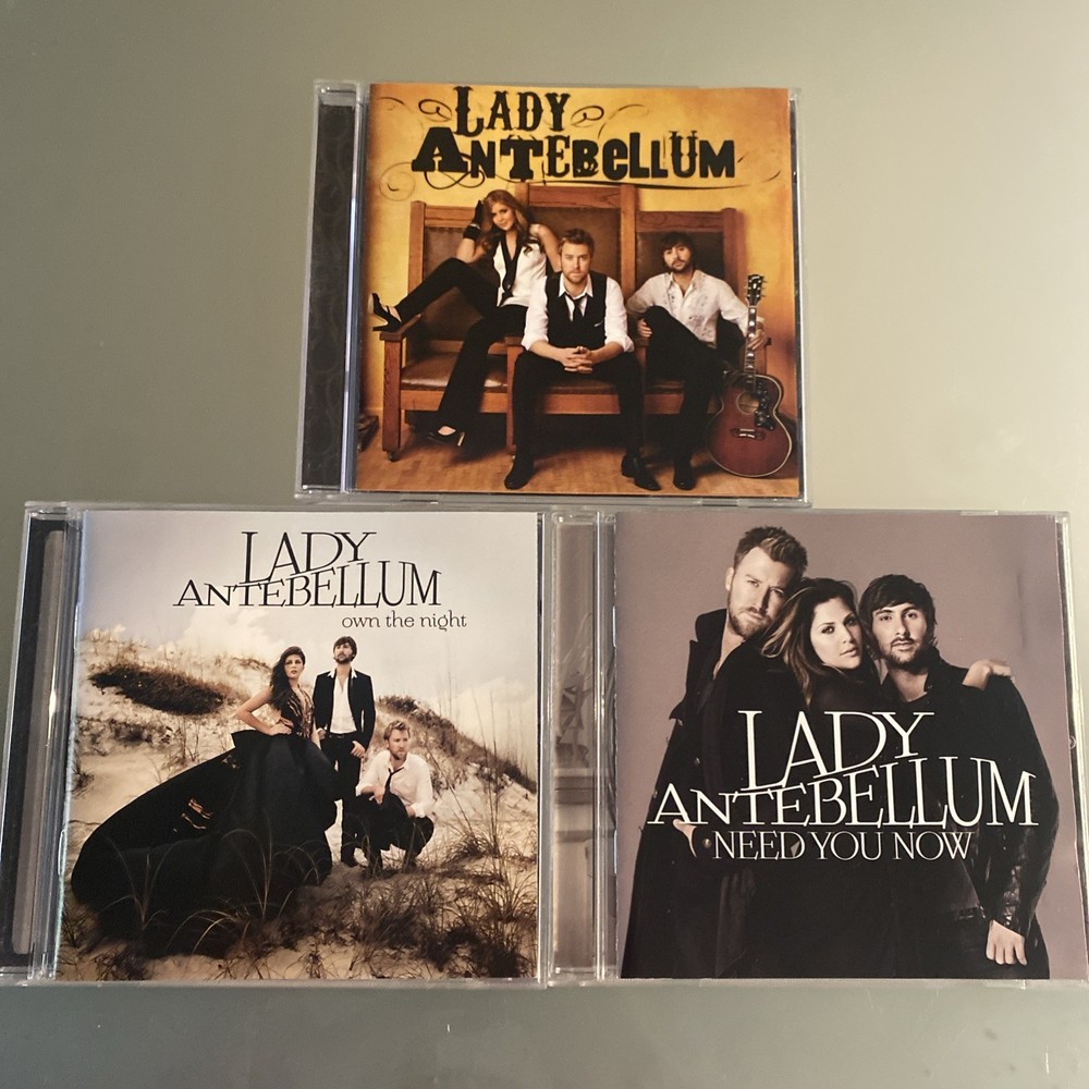 Lady Antebellum 3 💿 LOT: Own the Night, Need You Now, Self Titled VG